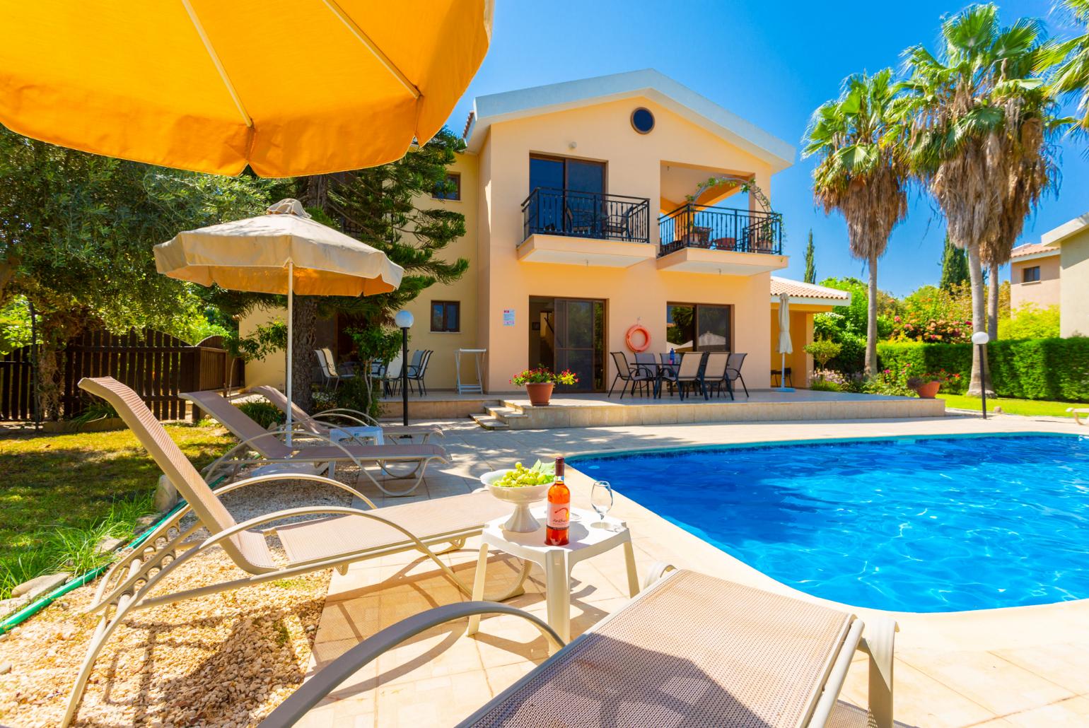 Beautiful villa with private pool, terrace, and garden