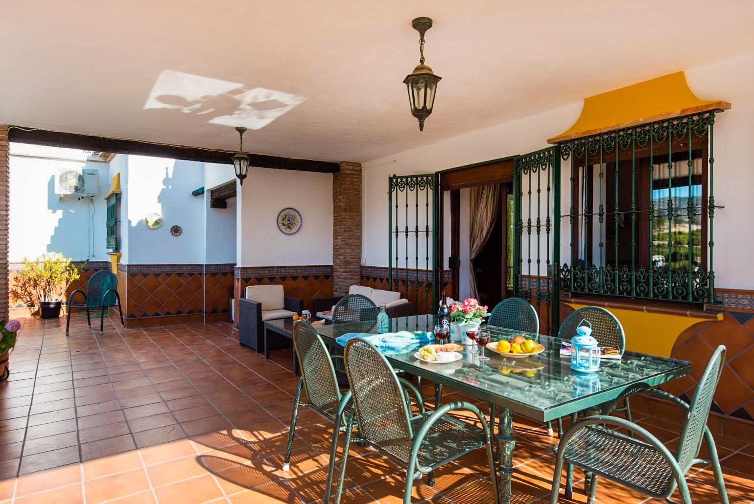 Sheltered terrace