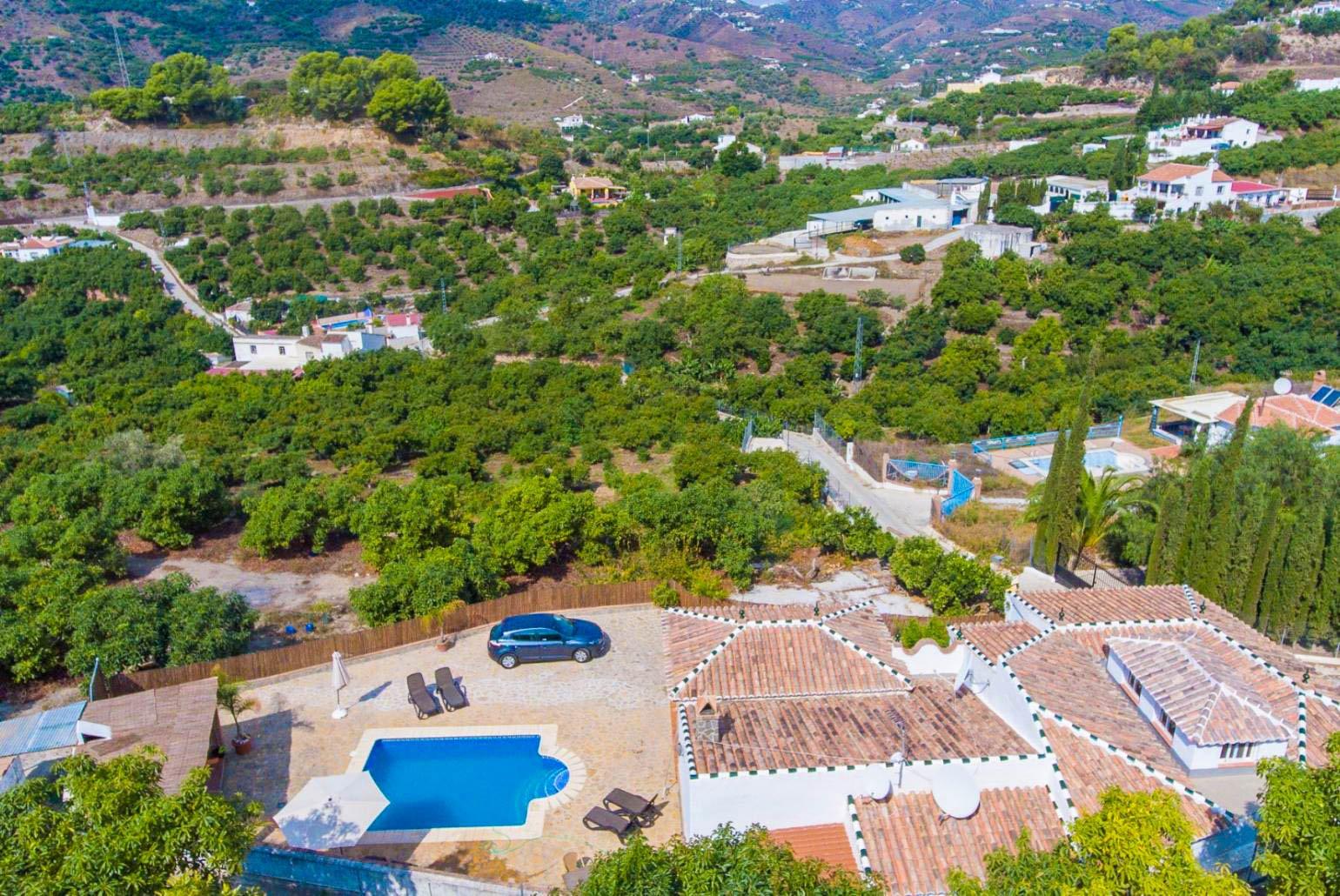 Aerial view showing location of Villa Maravillas.