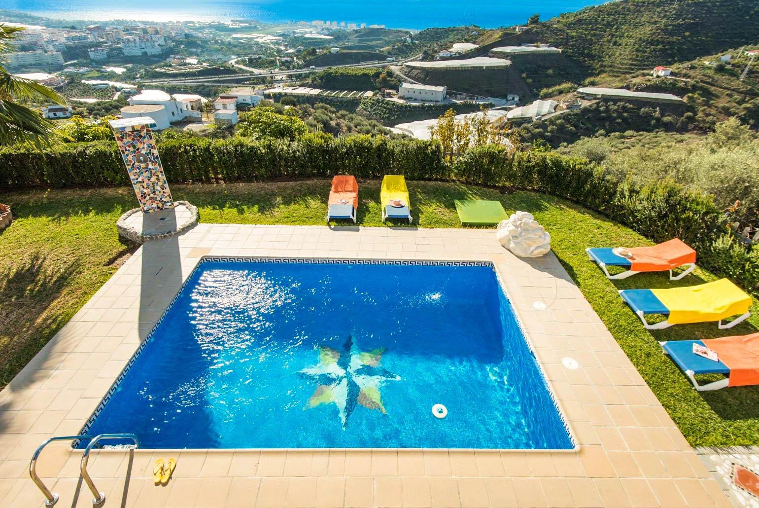 Private pool with terrace and garden