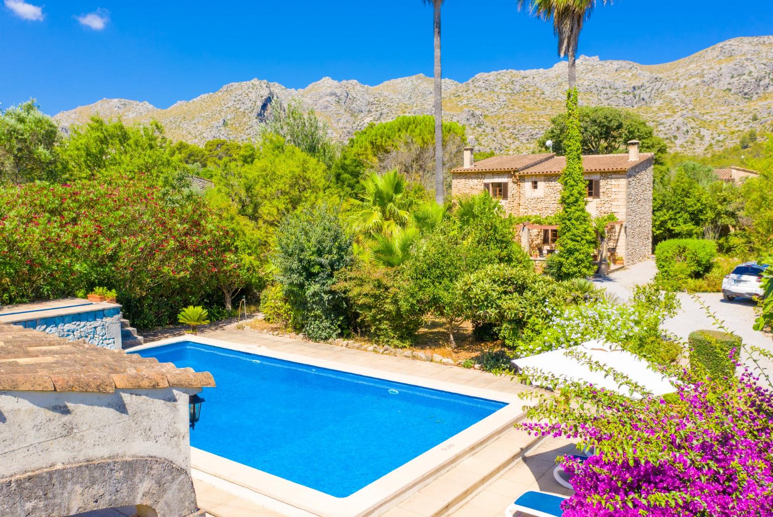 ,Beautiful villa with private pool, terrace, and garden