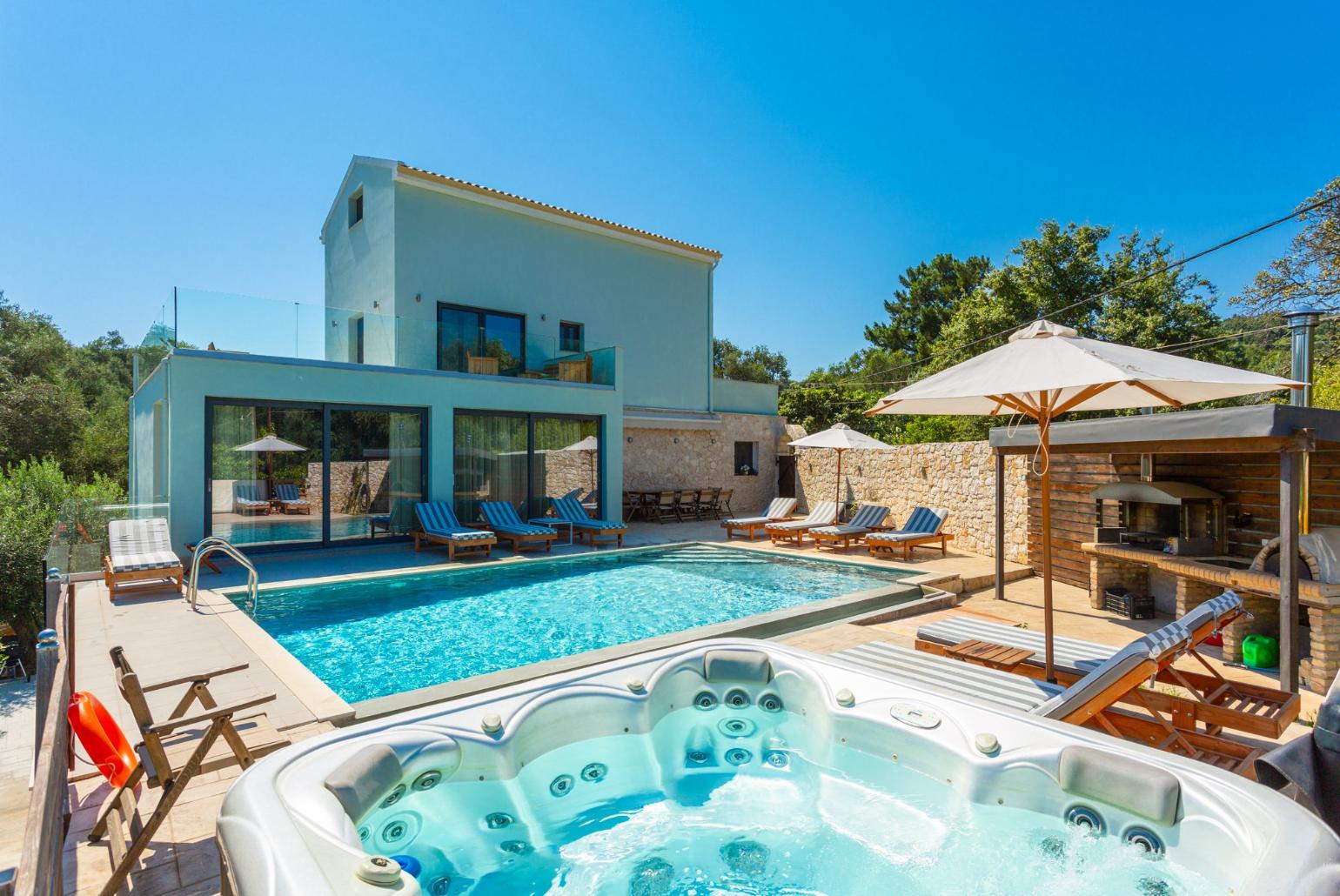 ,Beautiful villa with private pool, spa, and terrace