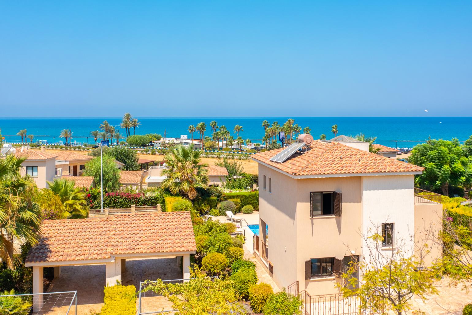 ,Aerial view of Villa Fortuna