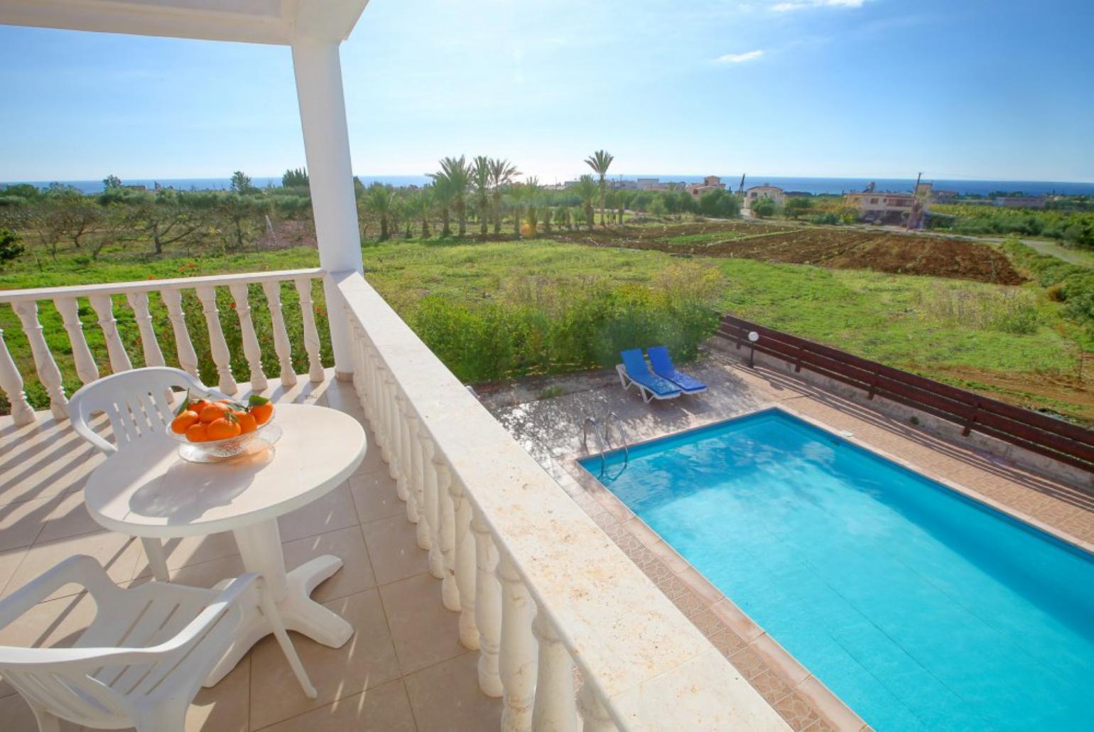 Upper terrace area with panoramic views