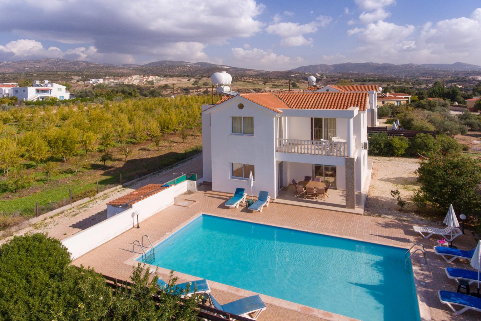 Aerial view of the Villa Regina 1