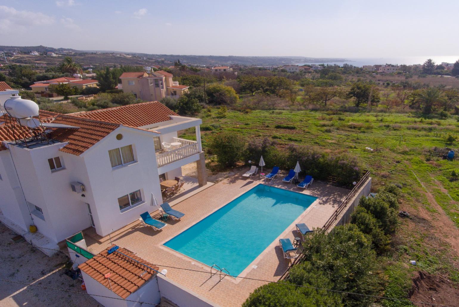 Aerial view of the Villa Regina 1