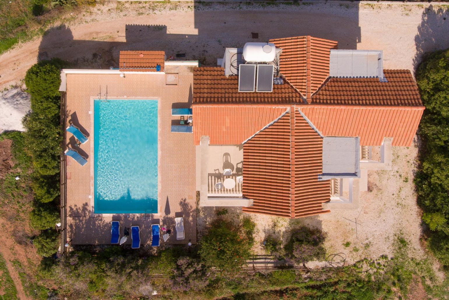 Aerial view of the Villa Regina 1