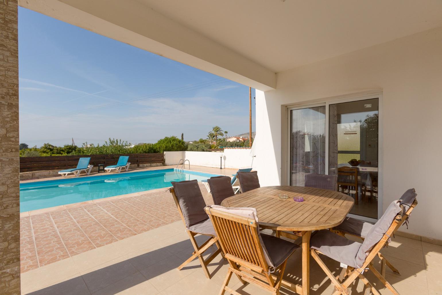 Sheltered terrace area