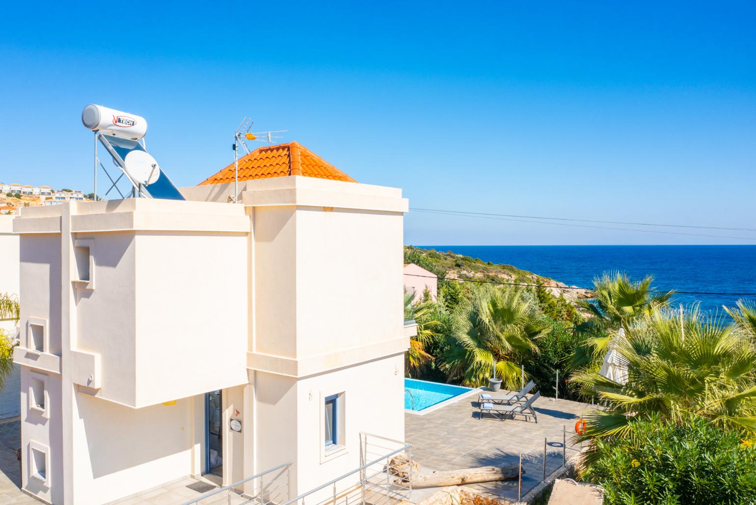 Aerial view of Villa Seashell