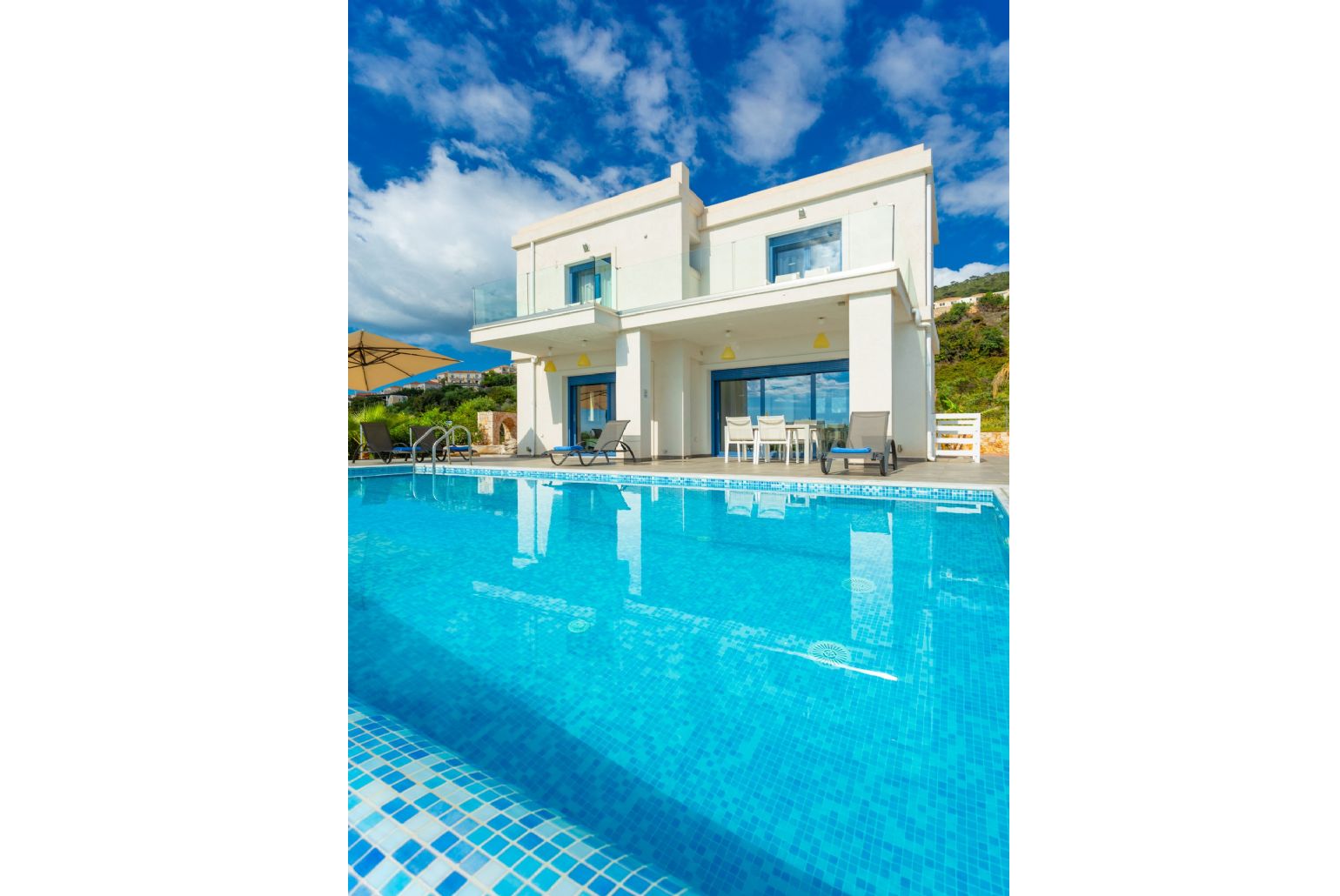 Beautiful villa with private infinity pool and terrace with panoramic sea views