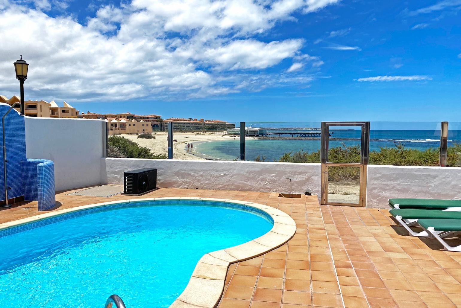 Pool area with beautiful view