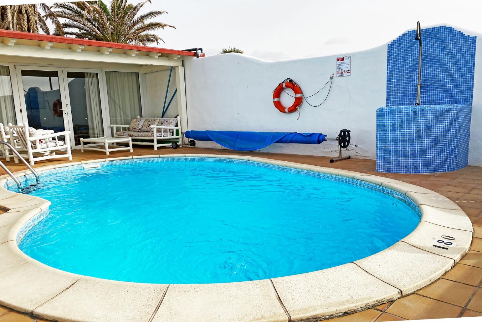 Pool area with beautiful view