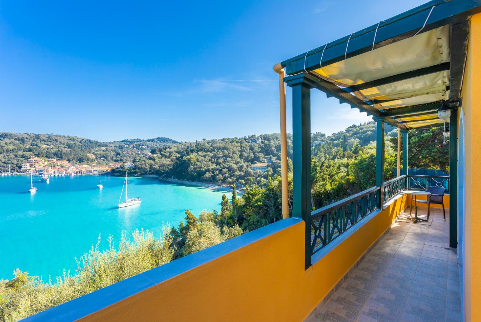 Terrace area with sea views