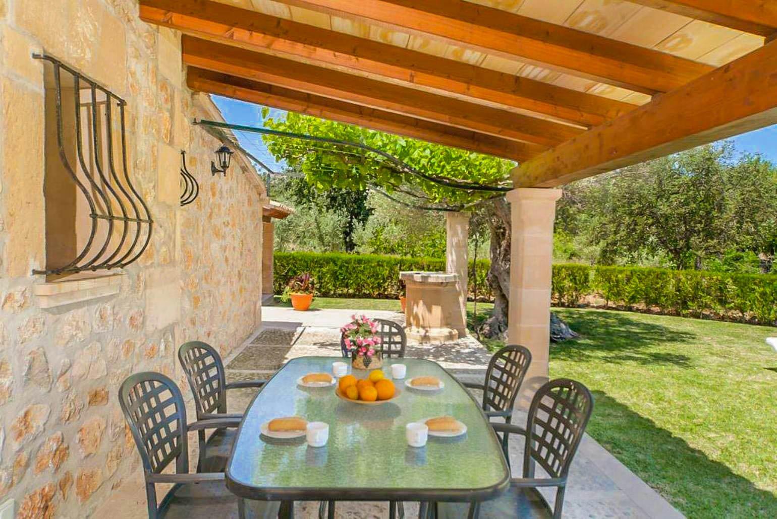 Outdoor dining area