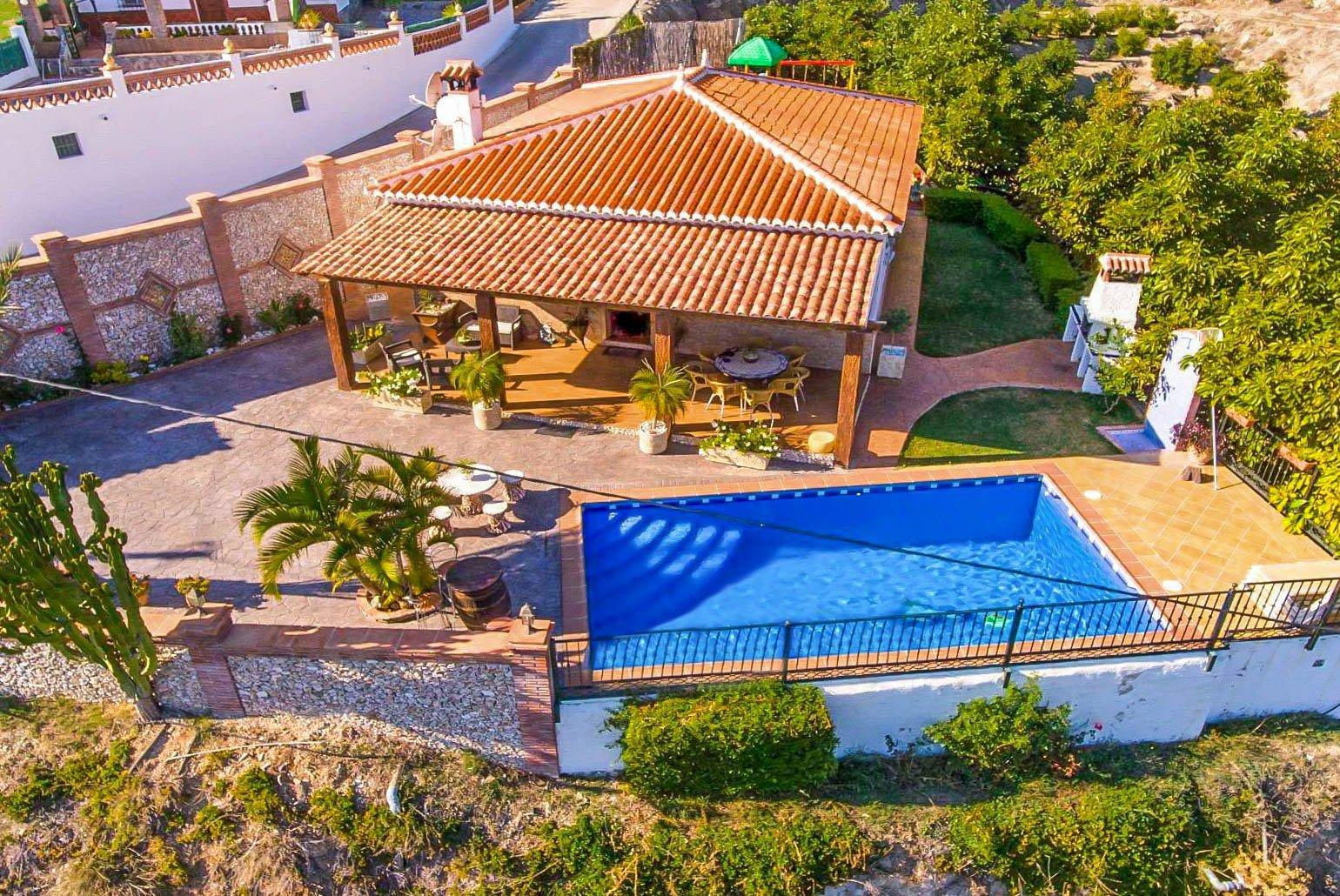 Aerial view of Villa Rosandra