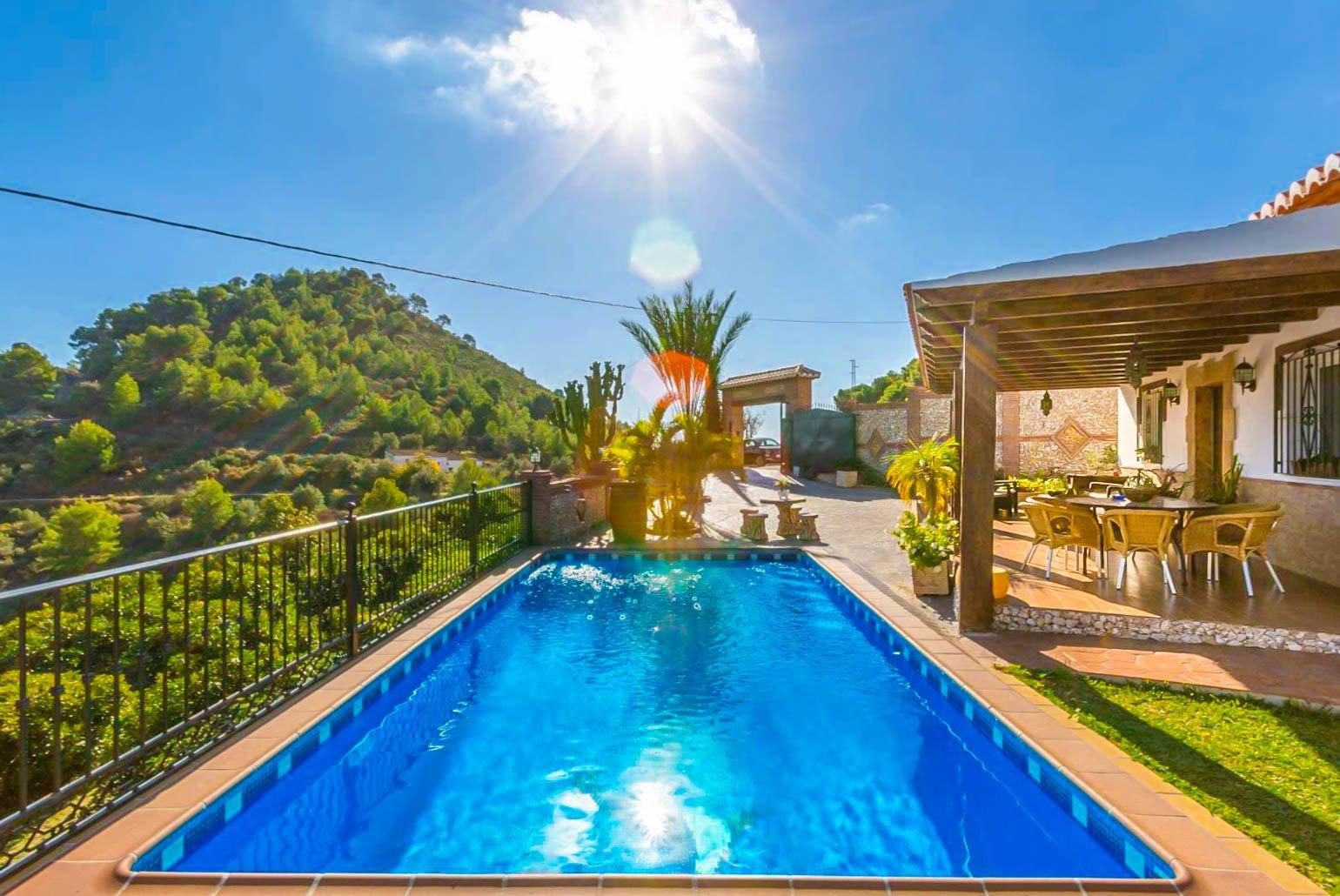 Private pool with terrace