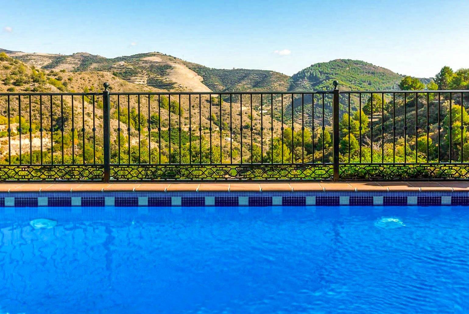 Private pool with perfect mountain view