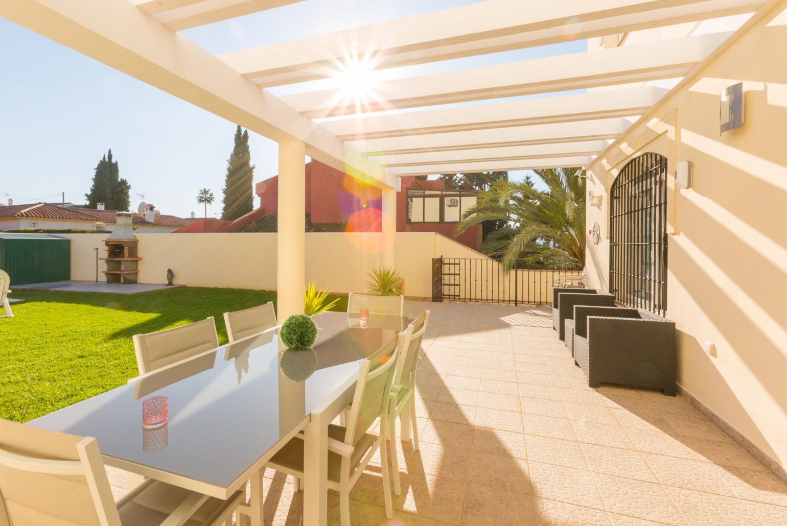 Outdoor dining area
