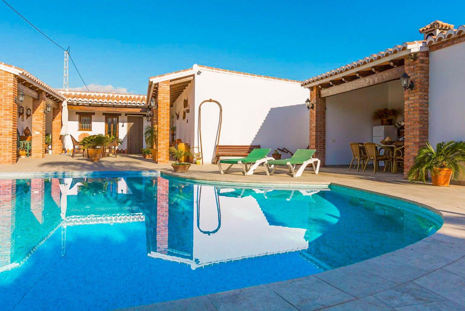 Private pool with terrace area