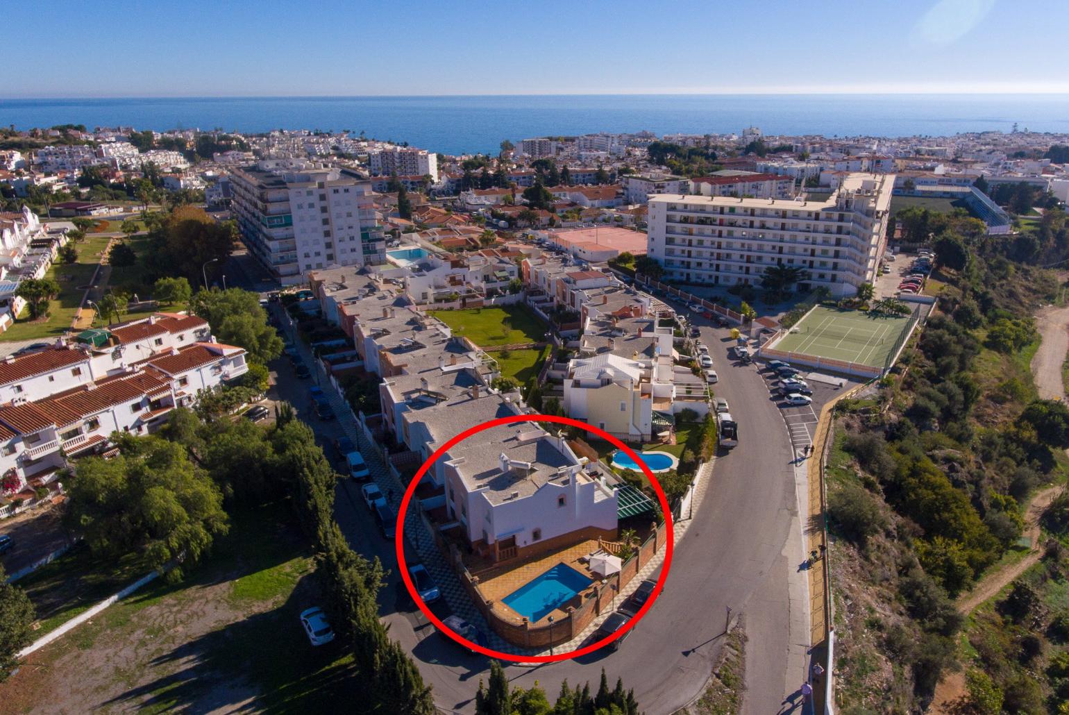Location of the villa 