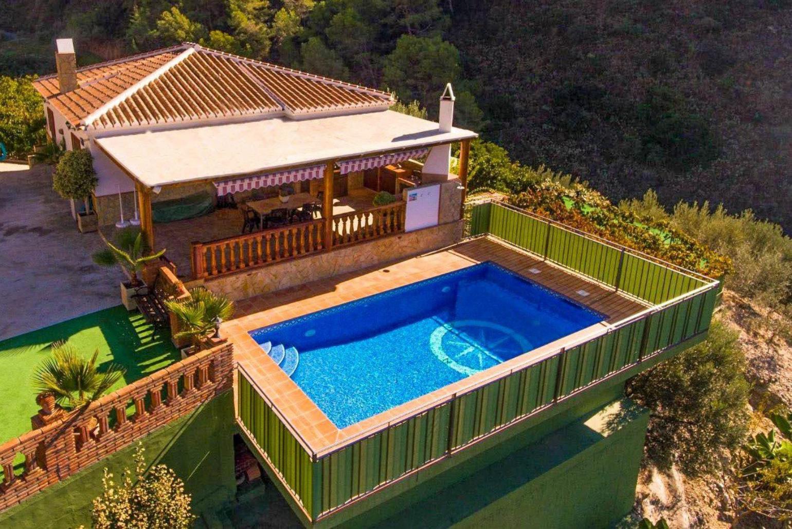 ,Traditional villa with private pool and terrace
