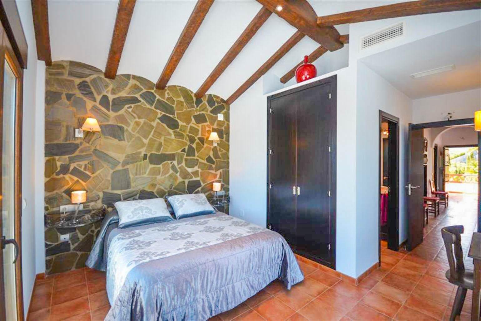 Double bedroom with A/C and en suite bathroom