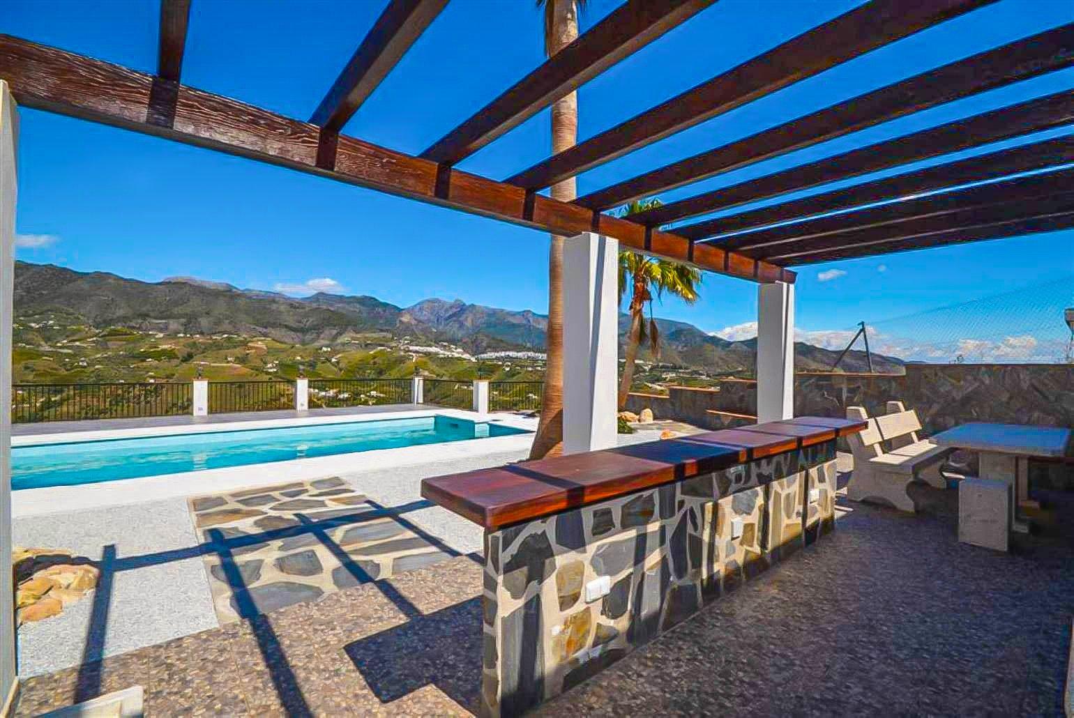 Private pool with terrace area