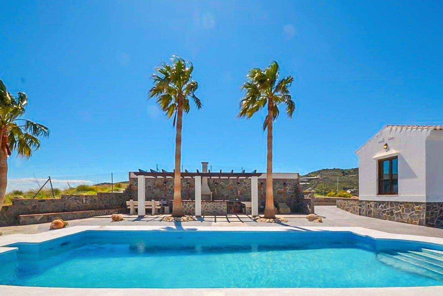 Private pool with terrace area