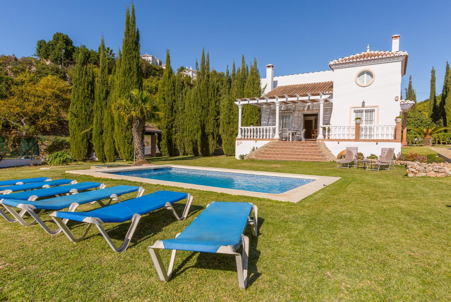 Beautiful villa with private pool , terrace and large garden area