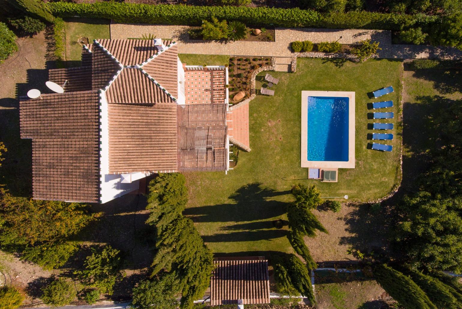 Aerial view  of Villa Tinajas