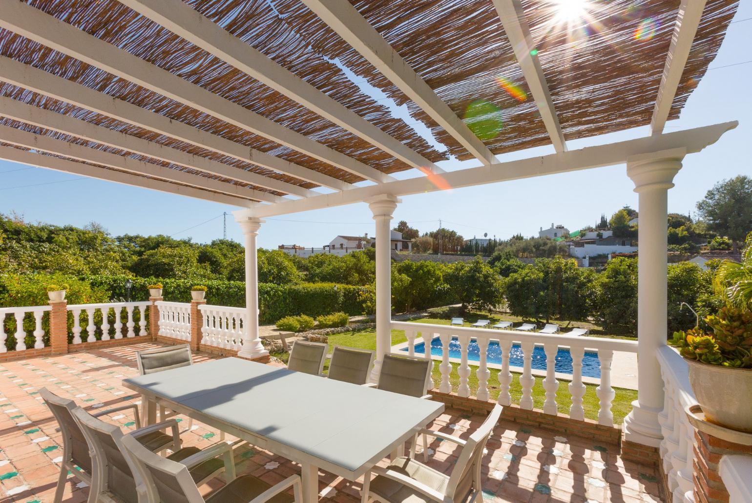 Sheltered terrace area