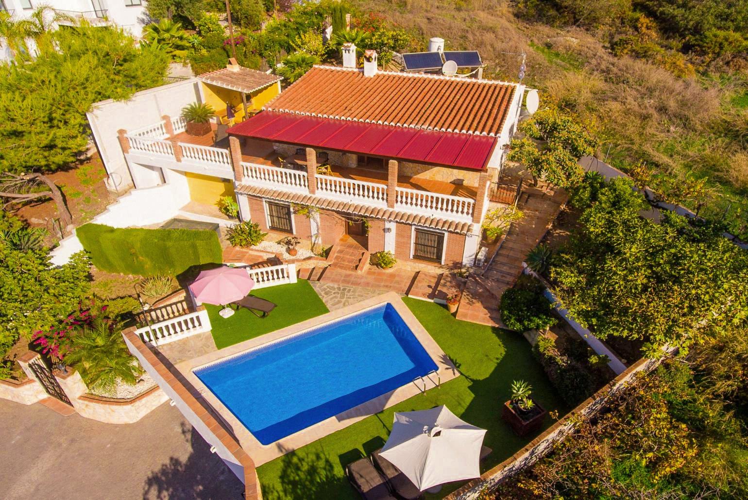 Aerial view of Villa Alberto