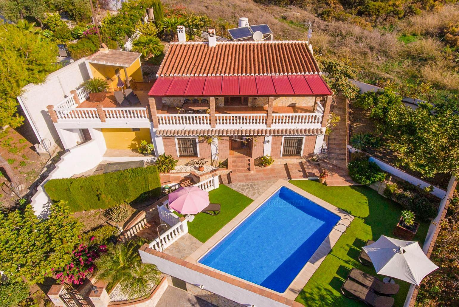 Aerial view of Villa Alberto