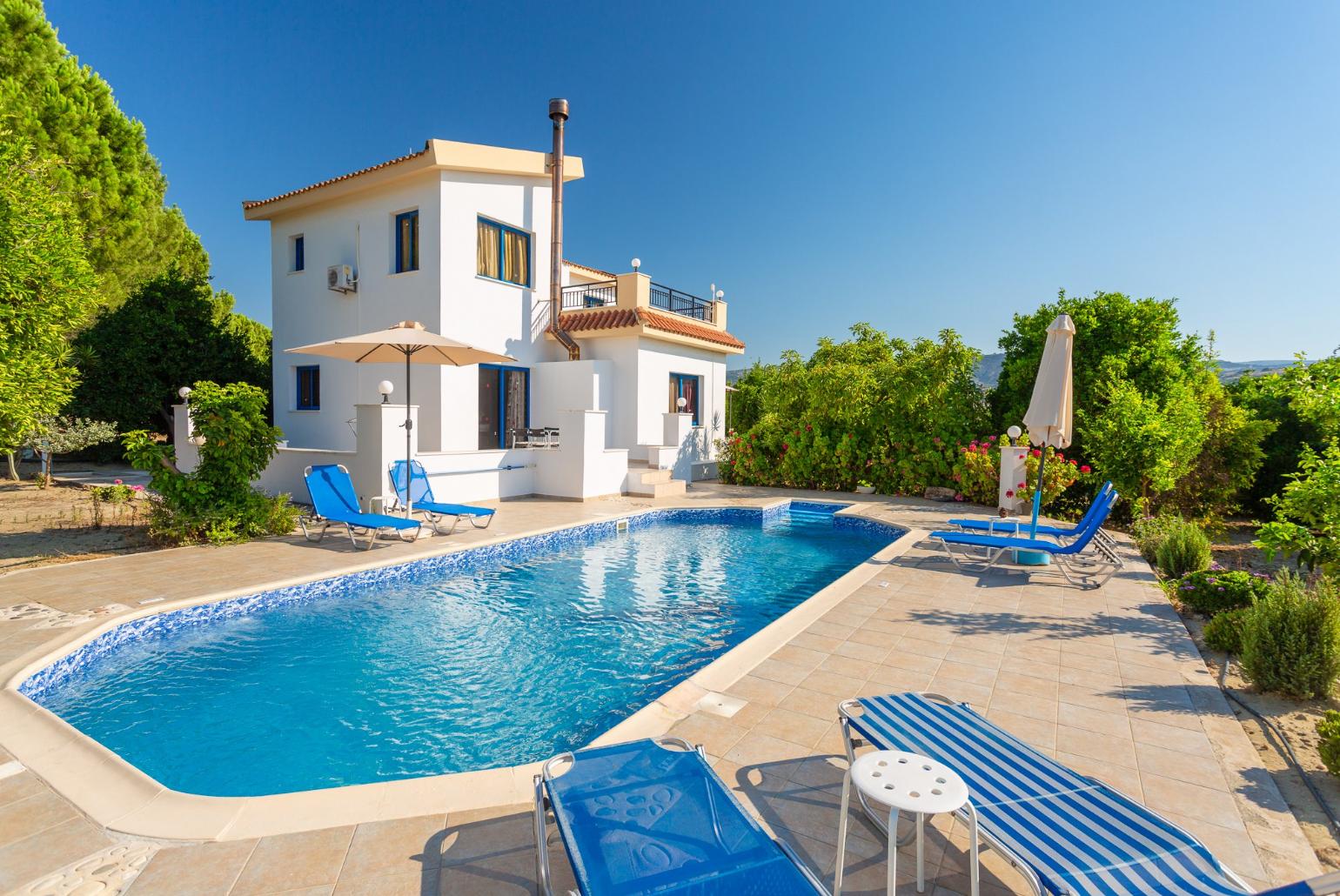 ,Beautiful villa with private pool and terrace