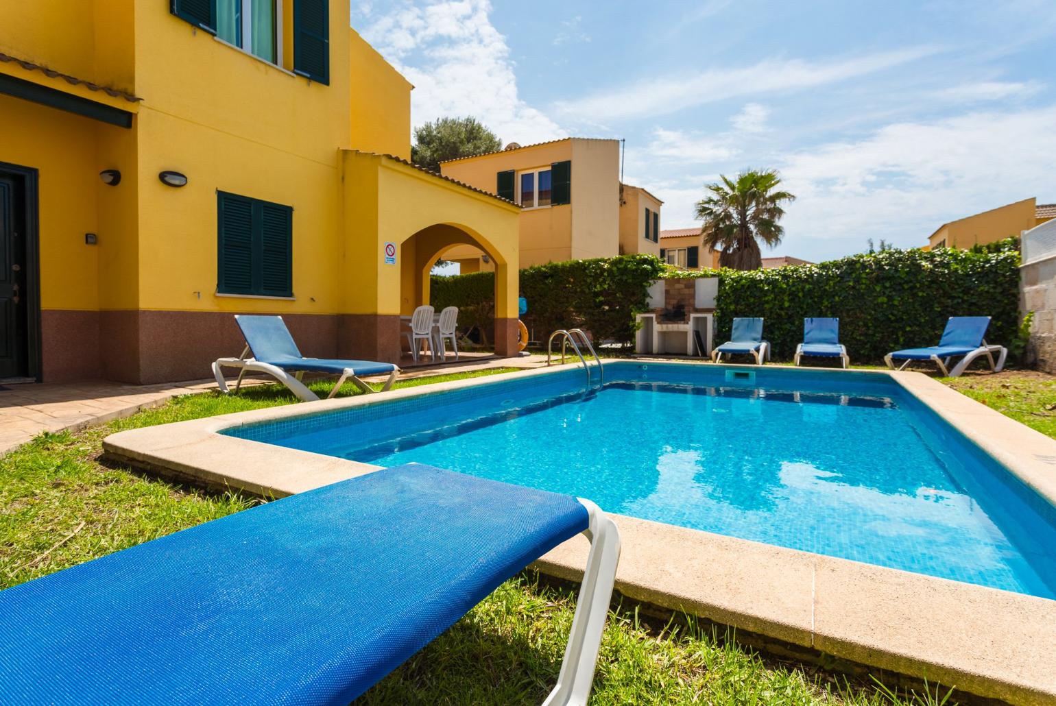 Beautiful villa with private pool and sheltered terrace