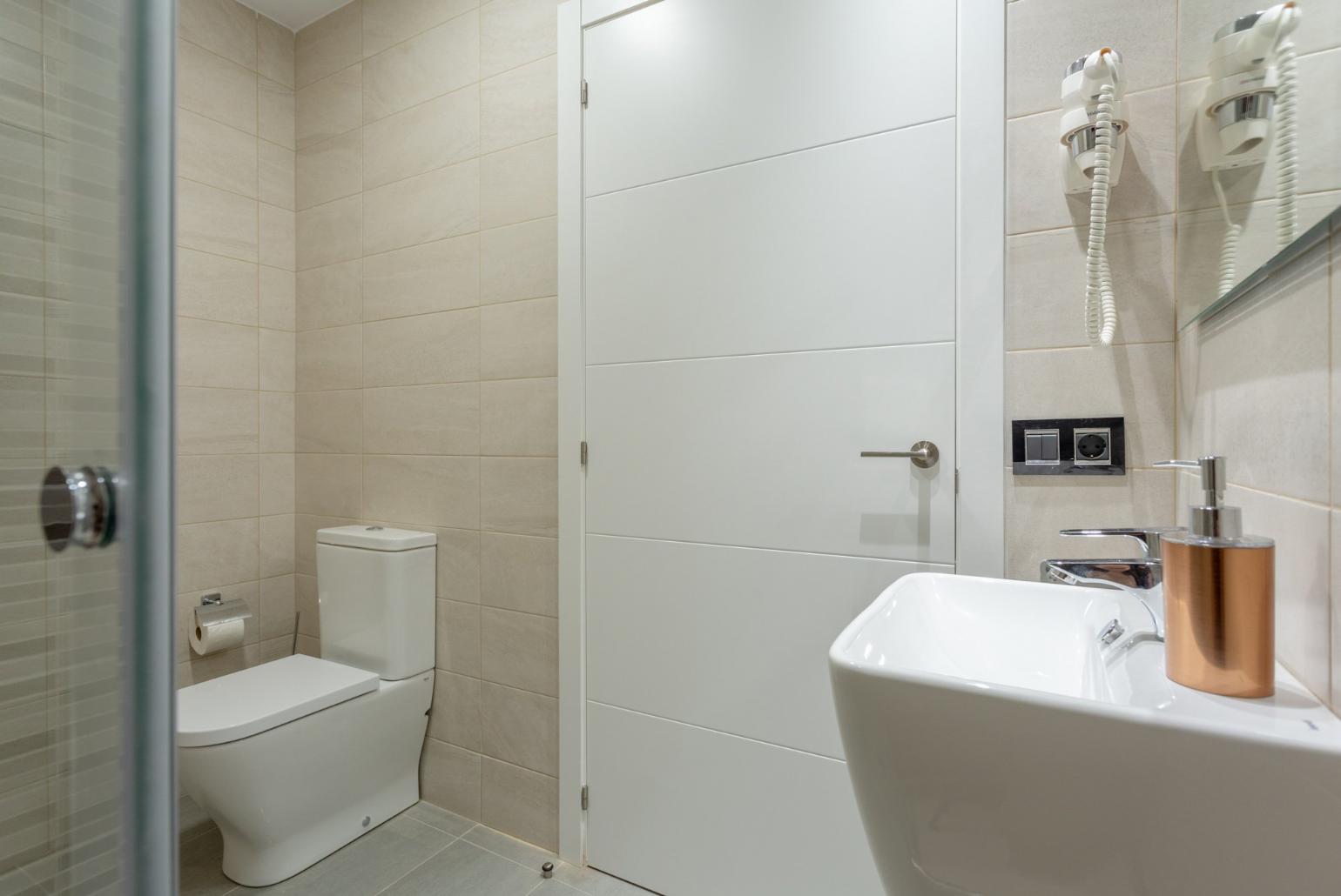 Family bathroom with shower