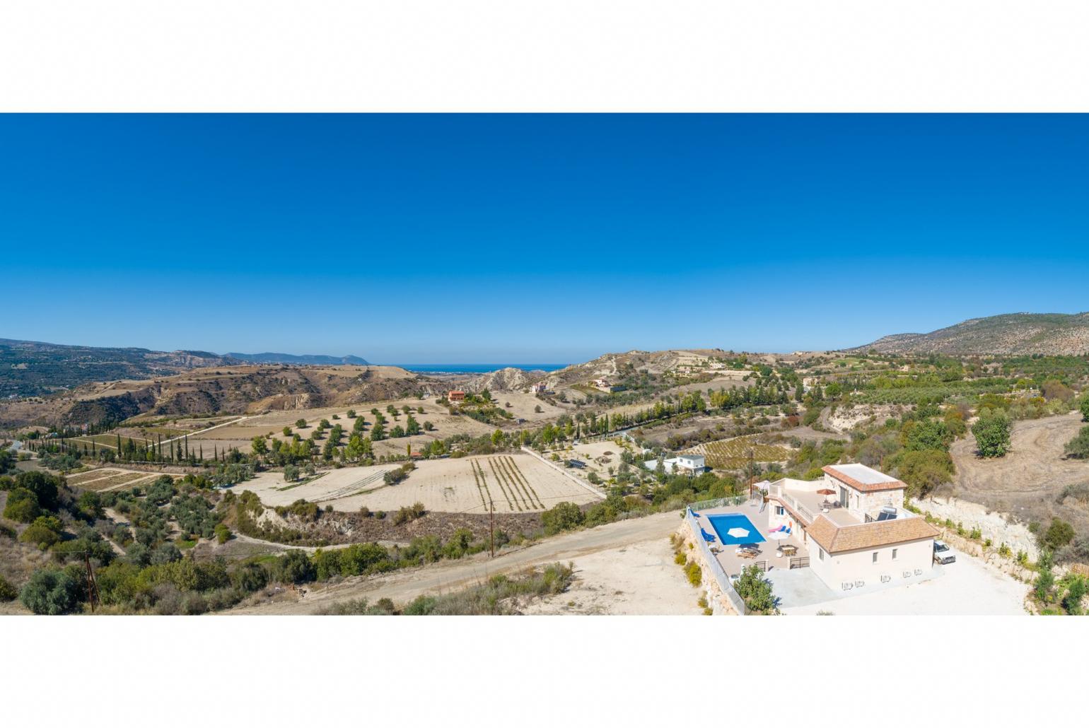 Aerial view of Villa Christel