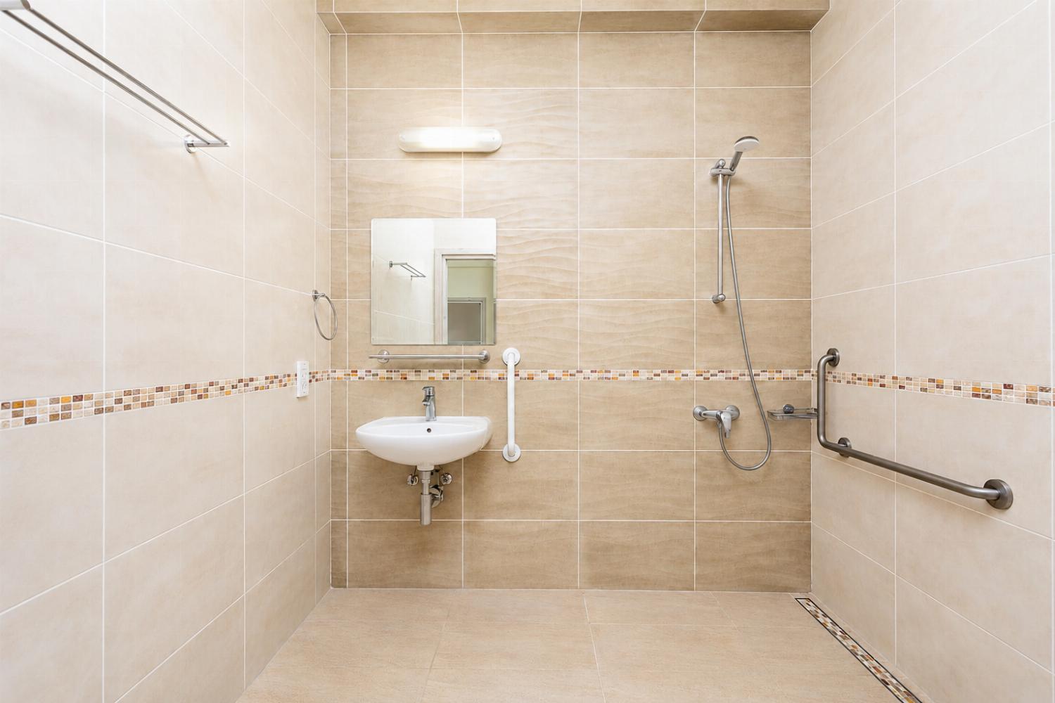 En suite bathroom on ground floor with shower