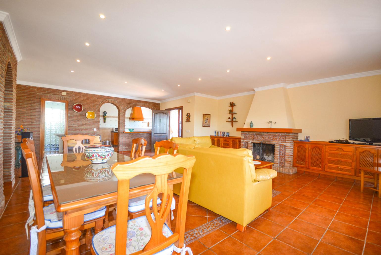 Dining and living area