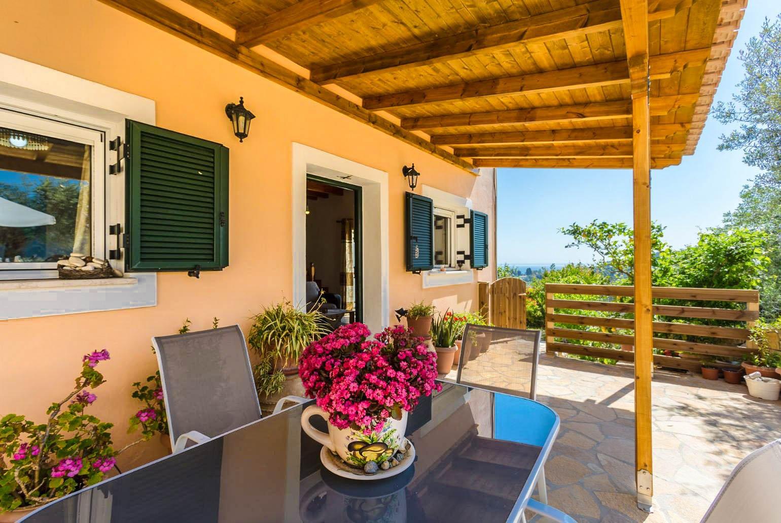 Sheltered terrace area with outdoor seating