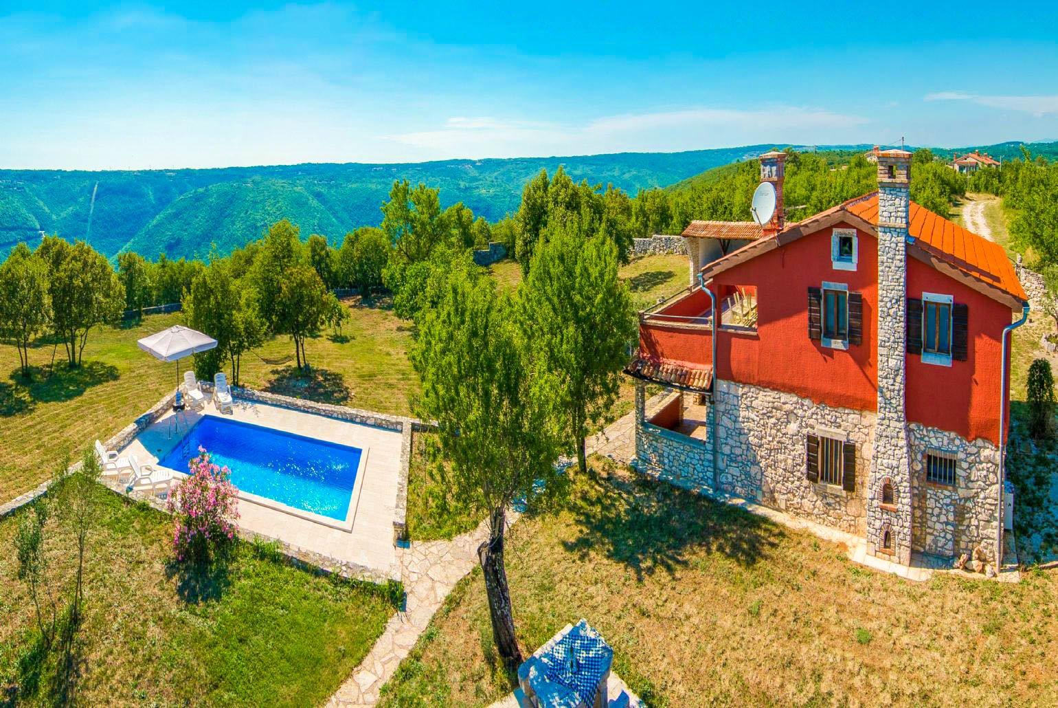 Beautiful villa with private swimming pool, terrace, and sauna