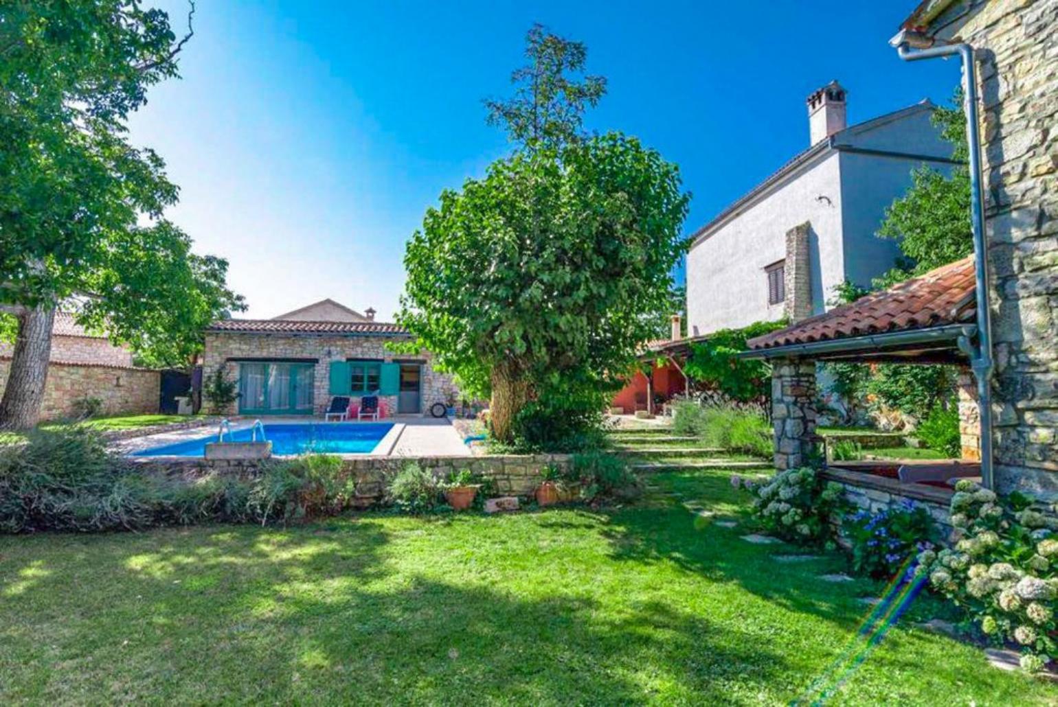 Beautiful villa with private pool, terrace, and garden area