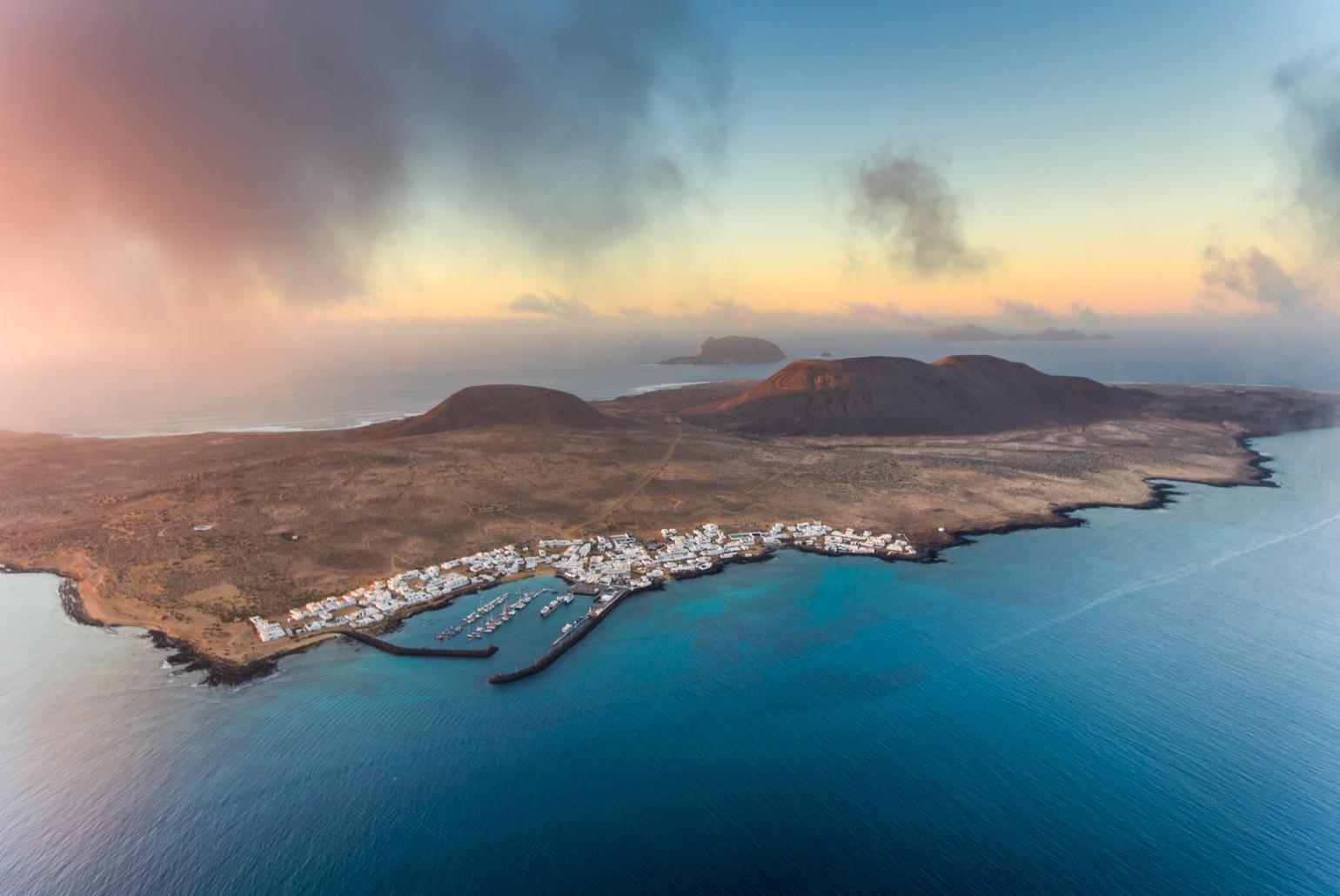 View of La Graciosa from Mirador del Rio