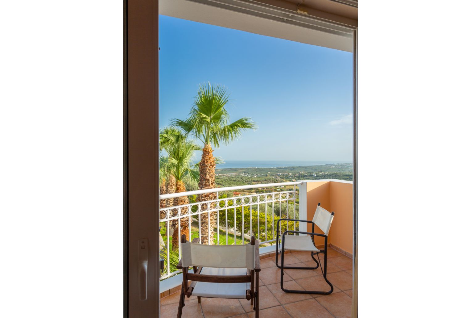 Balcony with sea views