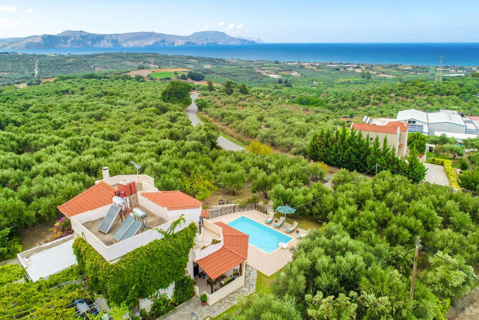 Aerial view of Villa Armi