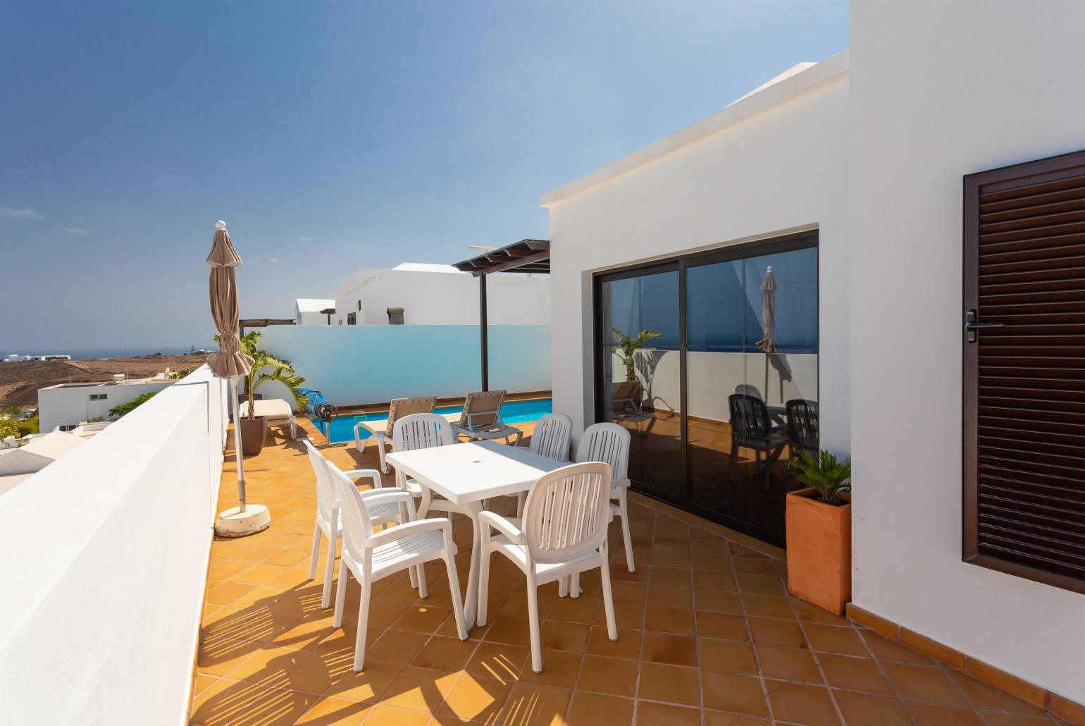 Terrace with outdoor dining area