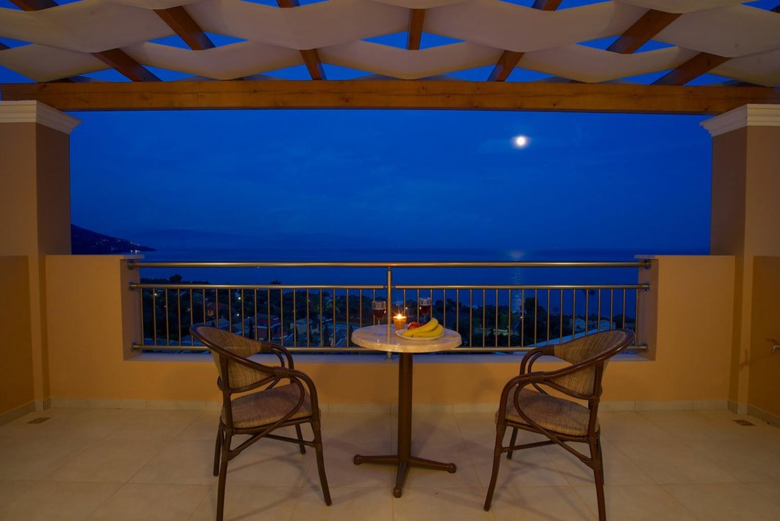 Sheltered terrace area