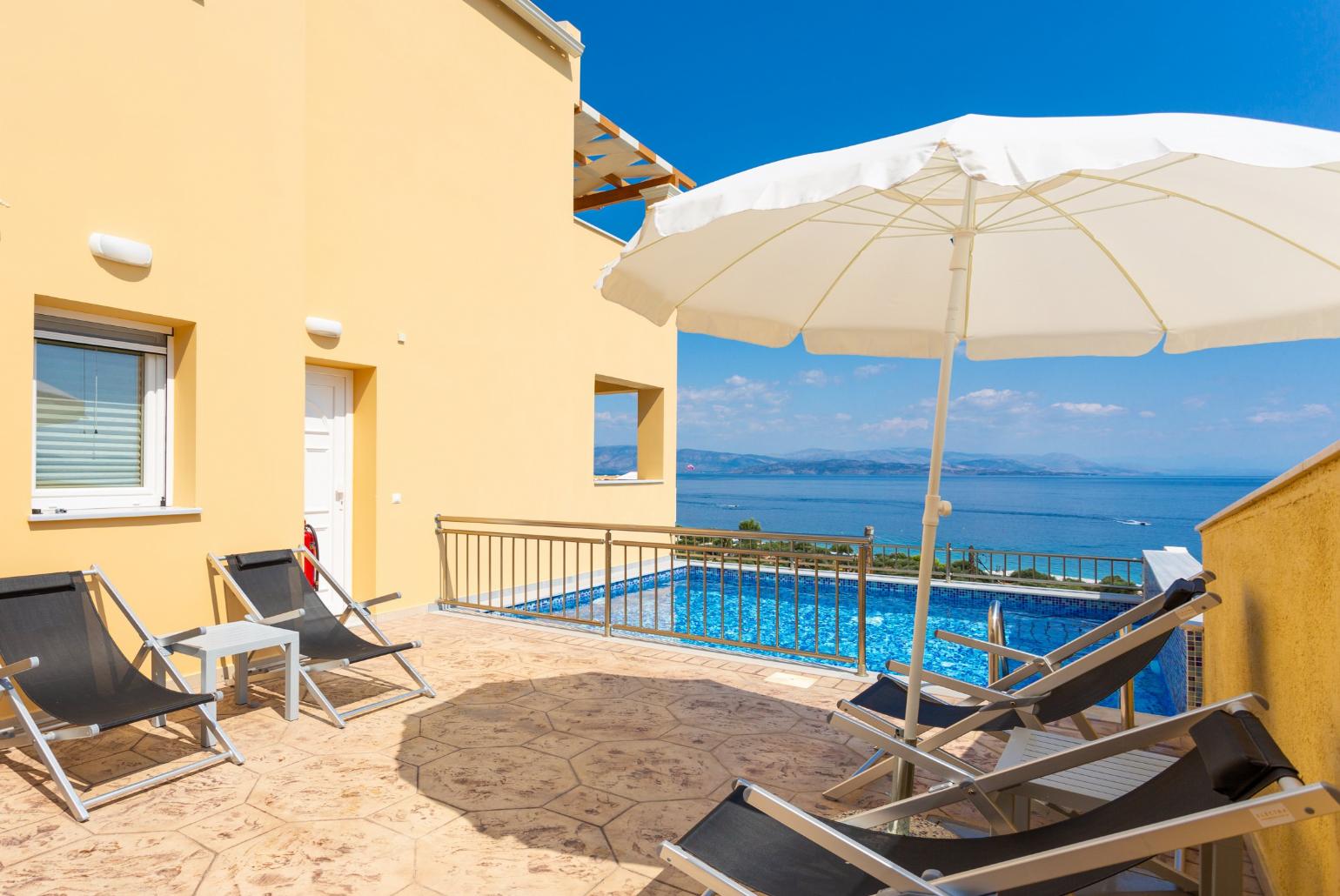Beautiful villa with private infinity pool and terrace with panoramic sea views