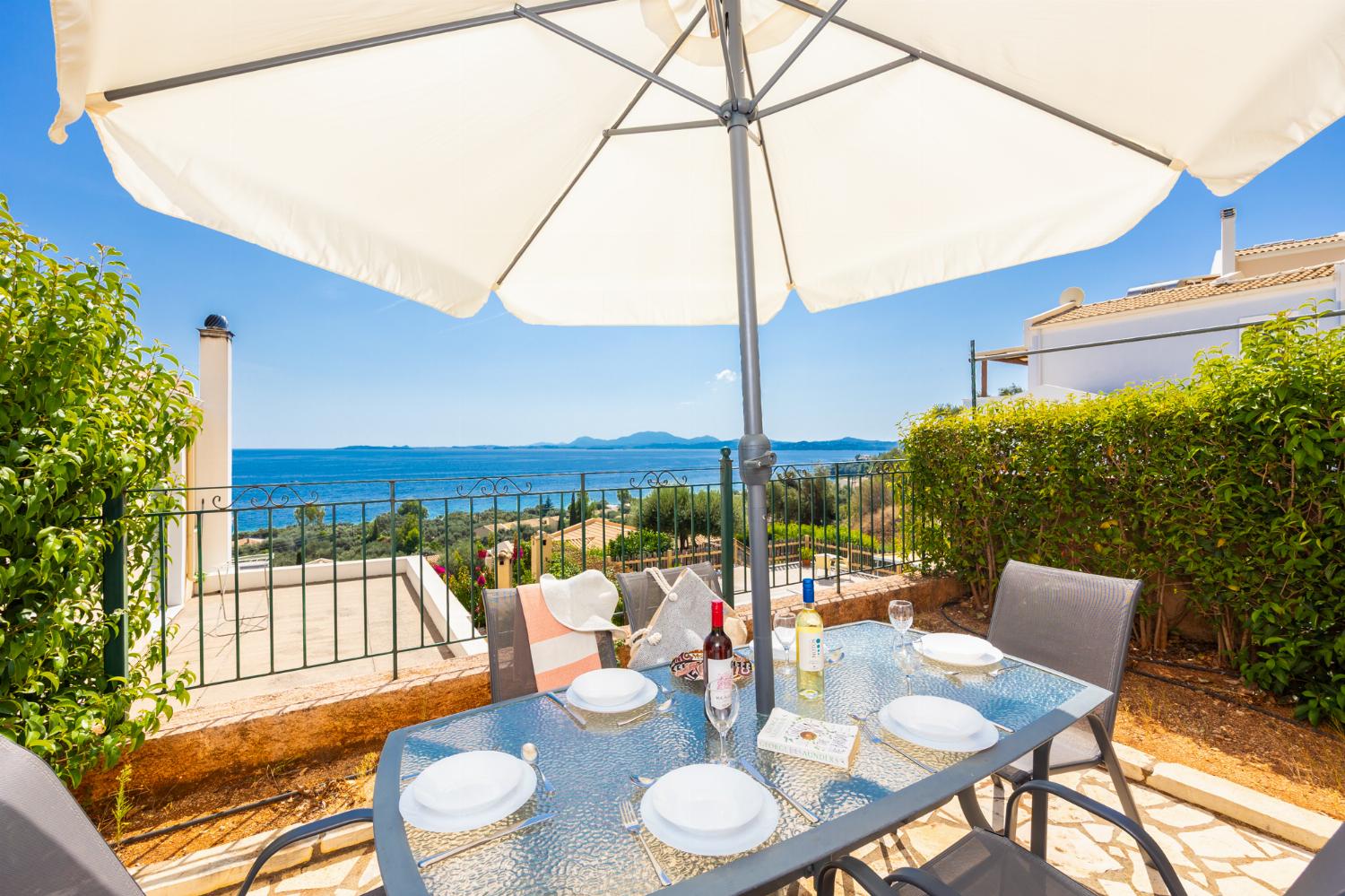 Terrace area with sea views