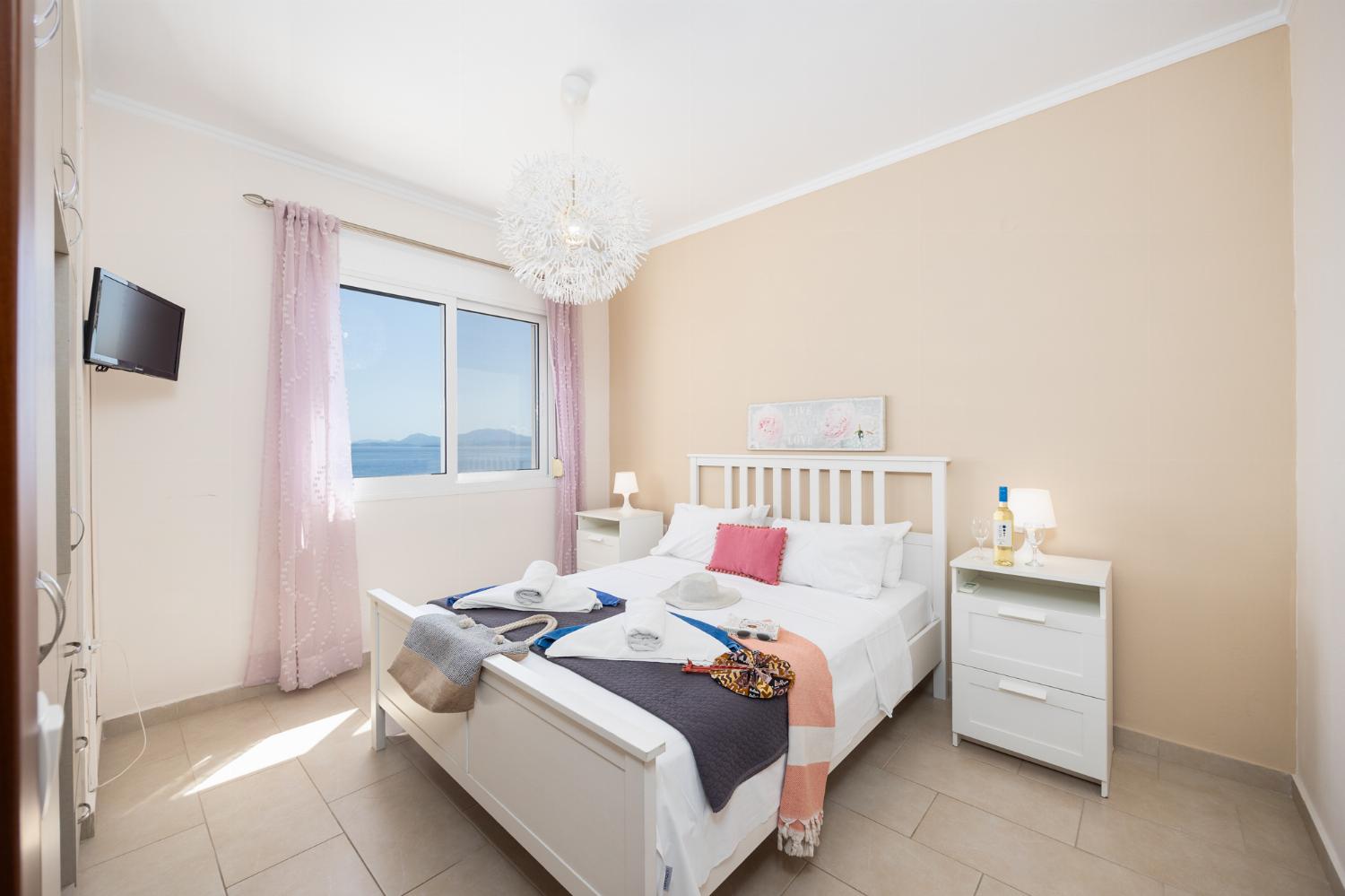 Double bedroom with A/C and sea views